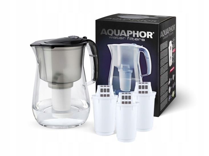 Filtračná kanvica Aquaphor Aquaphor Provence kanvica + 3 vložky A5, čierna 4,2 l čierna
